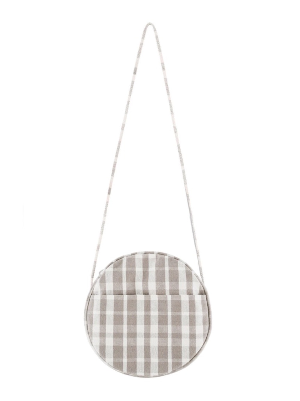 BAGGU Round Checked Crossbody Bag